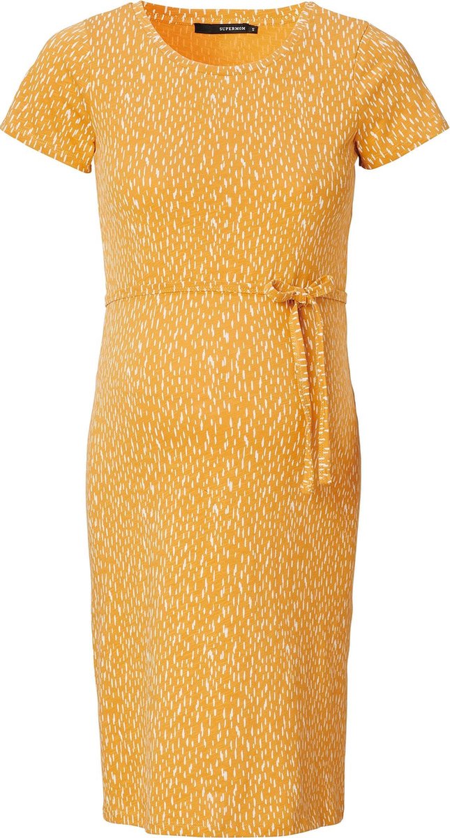 Supermom Jurk Pebbles Yellow Zwangerschap Maat S
