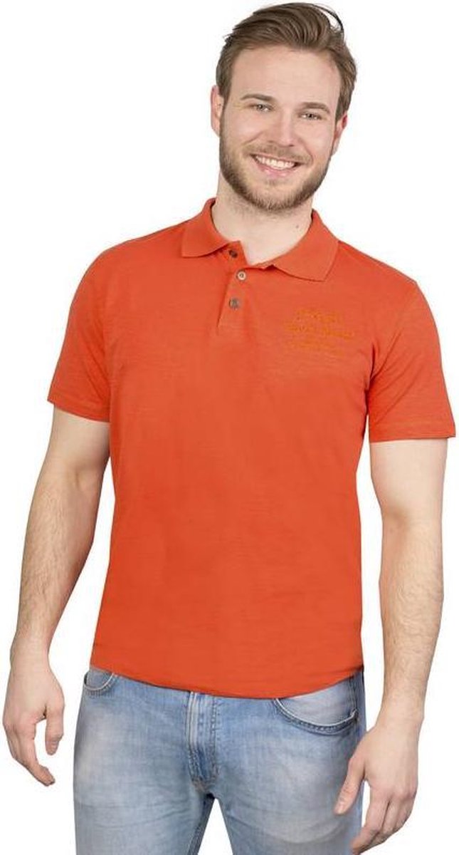Poloshirt extra licht terra maat XXL