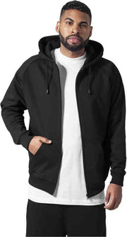 Urban Classics Basic Zip Hoody Zwart 4XL