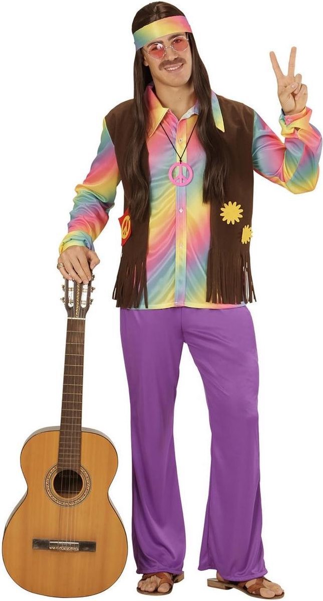 Hippie Kostuum | Comeback Hippie | Man | Large | Carnaval kostuum | Verkleedkleding