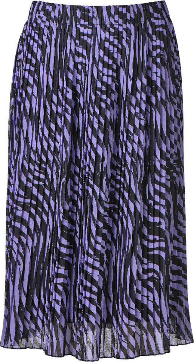 Dames plisse zebra paars kort | Maat Onze size (XS-XL)