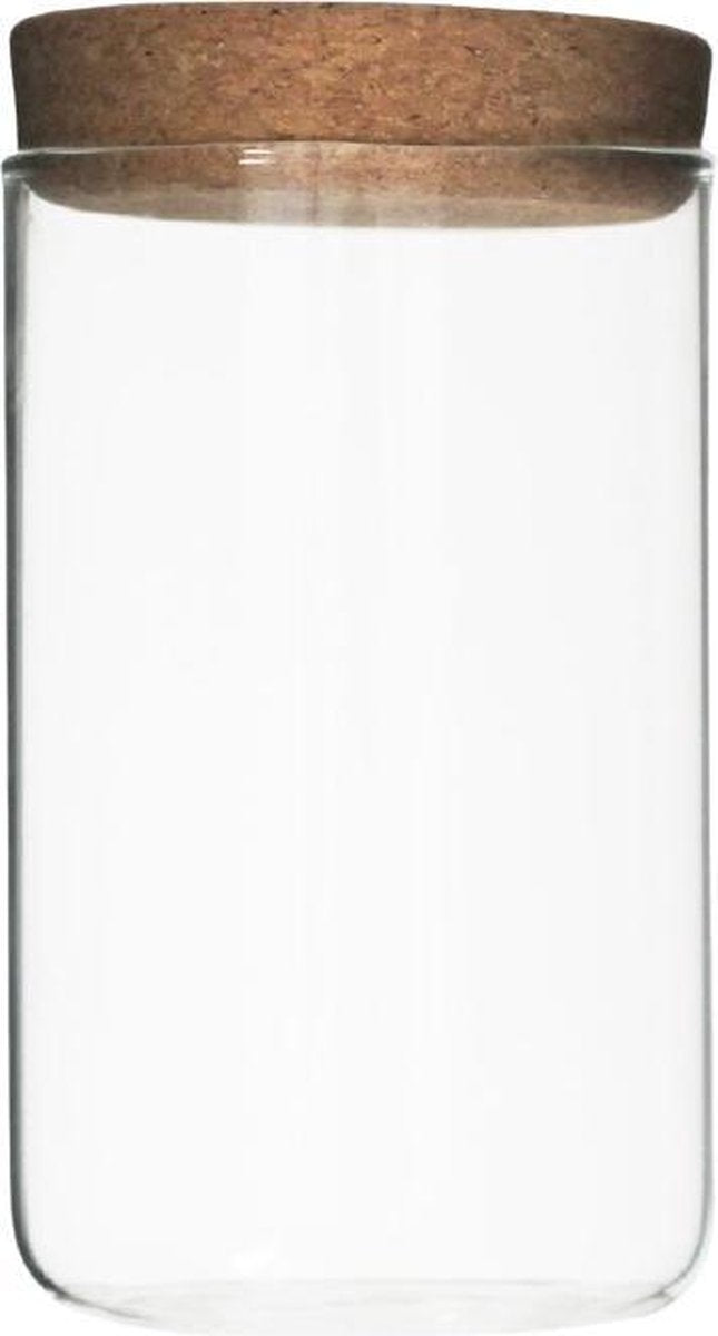 Viva Voorraadbus Minima 1 Liter Glas Transparant 2-delig