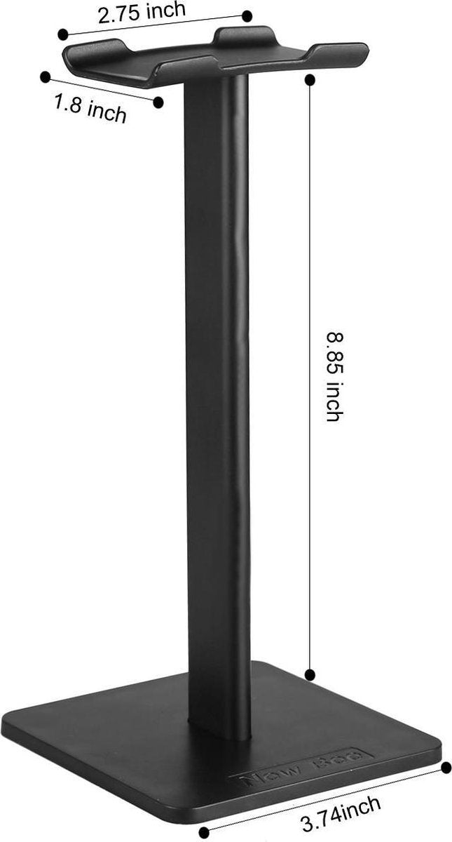 Zwarte Koptelefoon Houder - Staande Hoofdtelefoon Drager - Headset Stand – Stevige Staande Koptelefoon Houder