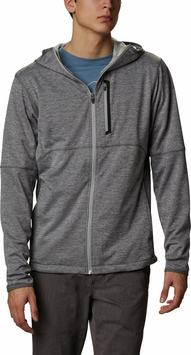 Columbia Tech Trail FZ Hoodie - City Grey Heath - Heren - Maat M