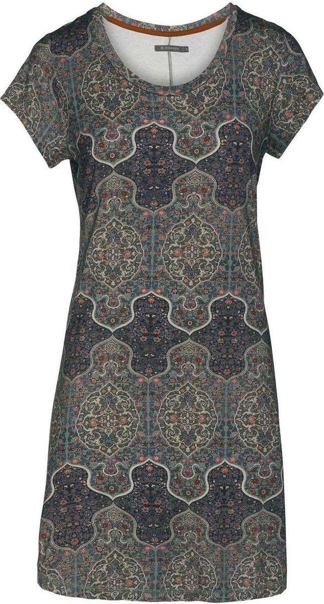 ESSENZA Isa Giulia Nachthemd Korte Mouw Laurel Green - S