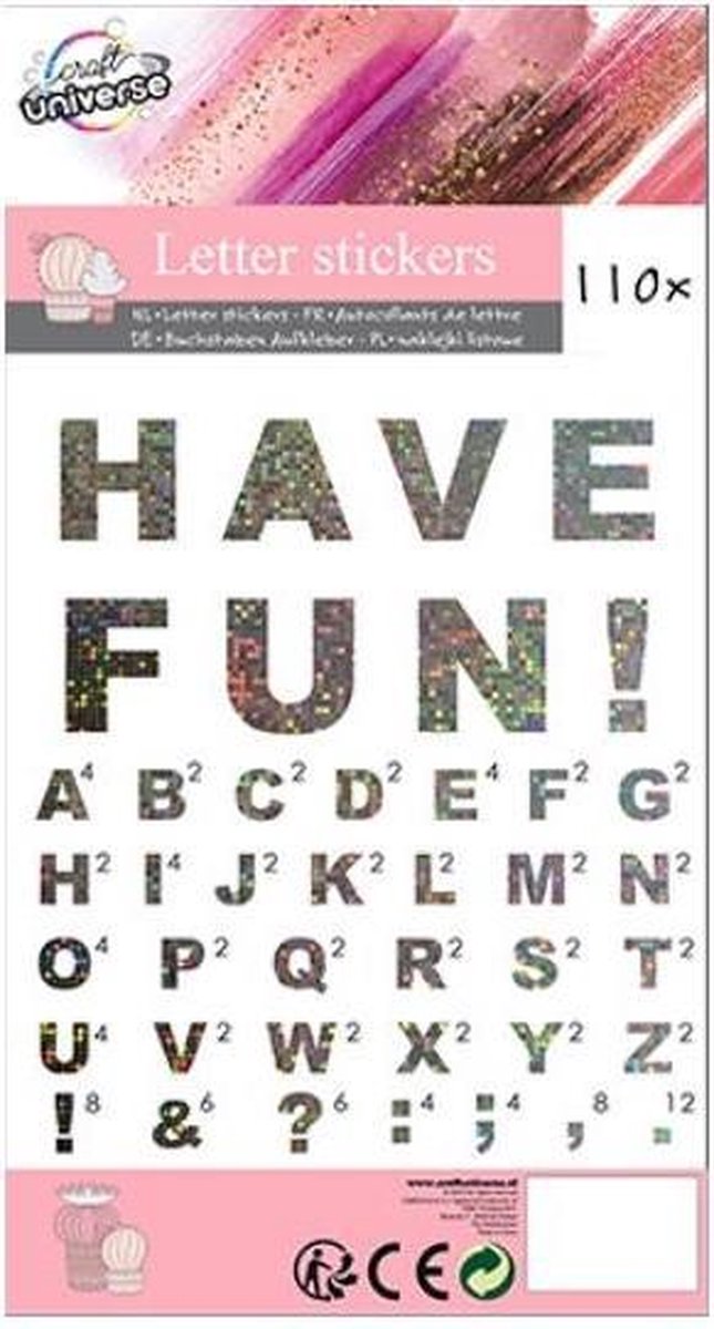W&o Stickers Letters Junior 22