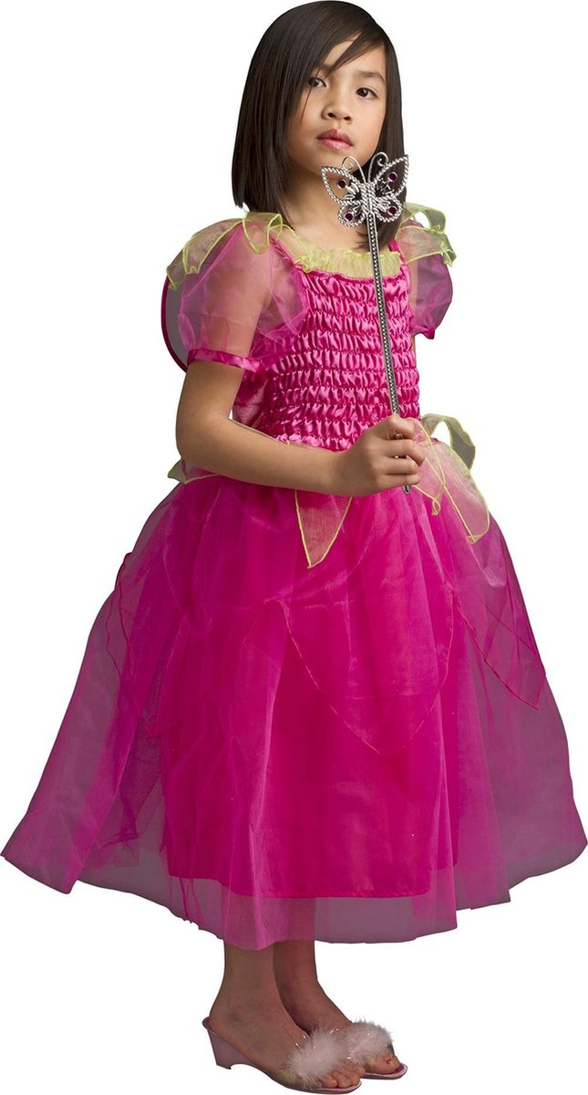 """Roze bloemenfee kostuum voor meisjes - Verkleedkleding - 116/128"""