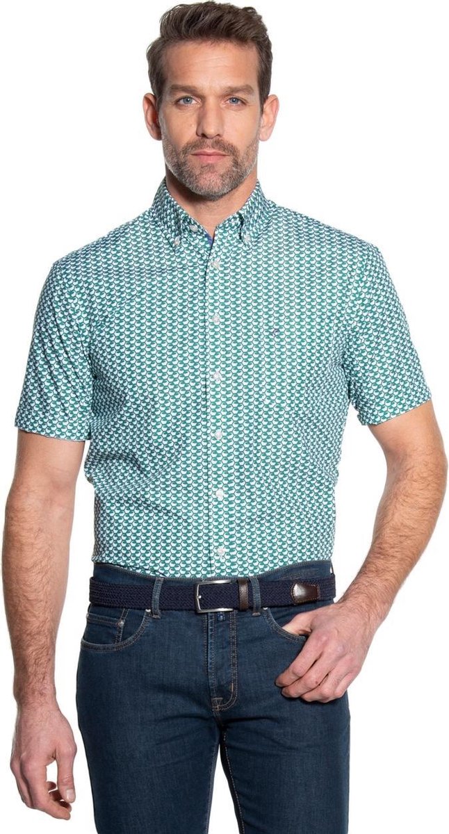 Campbell Classic Casual Overhemd Heren korte mouw