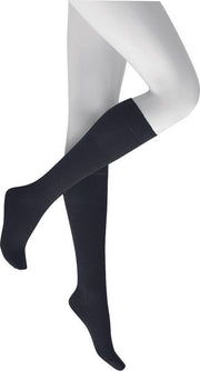 Kunert Soft Wool Cotton Dames Kniekousen - Zwart - Maat 35-38