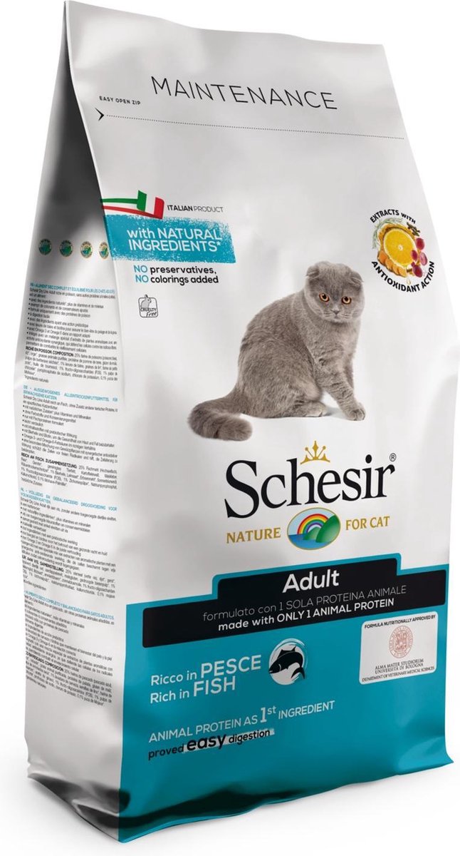 Schesir Adult Maintenance Vis - Kattenvoer - 400 g