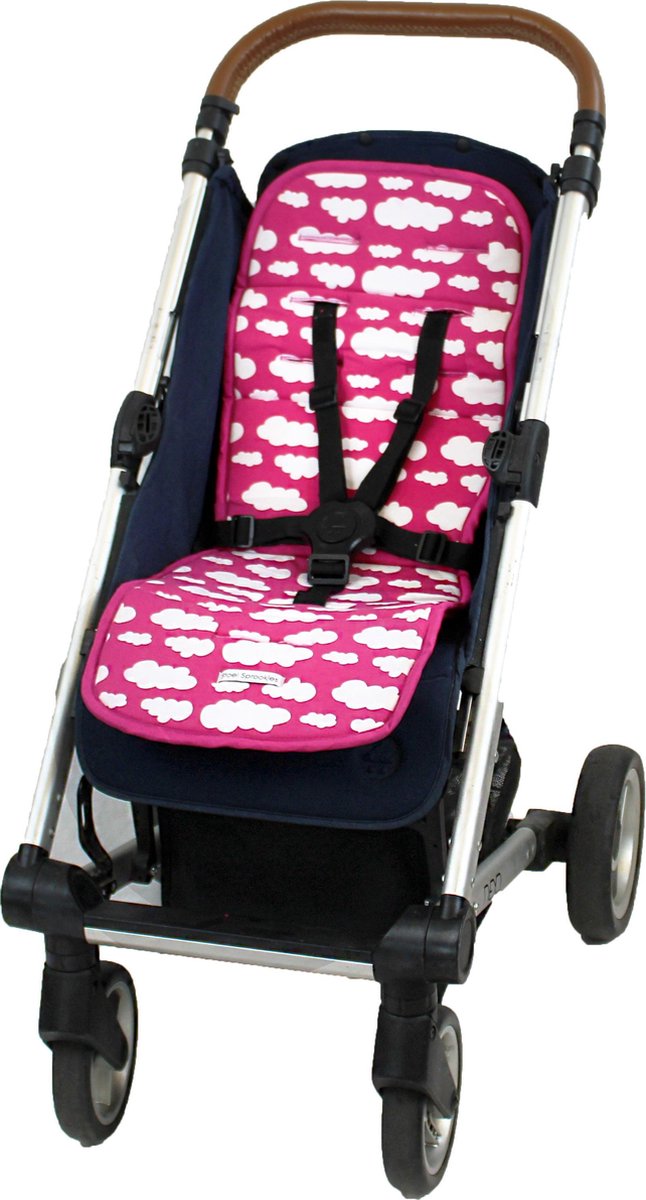 Bliss Buggy Inlegkussen - Wolk Roze