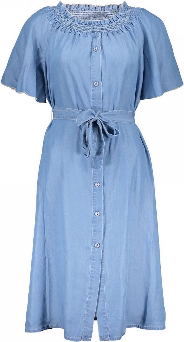 Geisha Dress Elastic Neck And Butterfly Sleeves - L