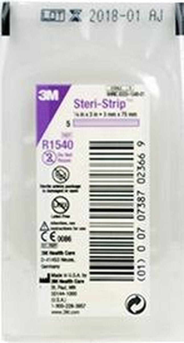3M Steristrip R1540 -  3x75mm Wondpleister