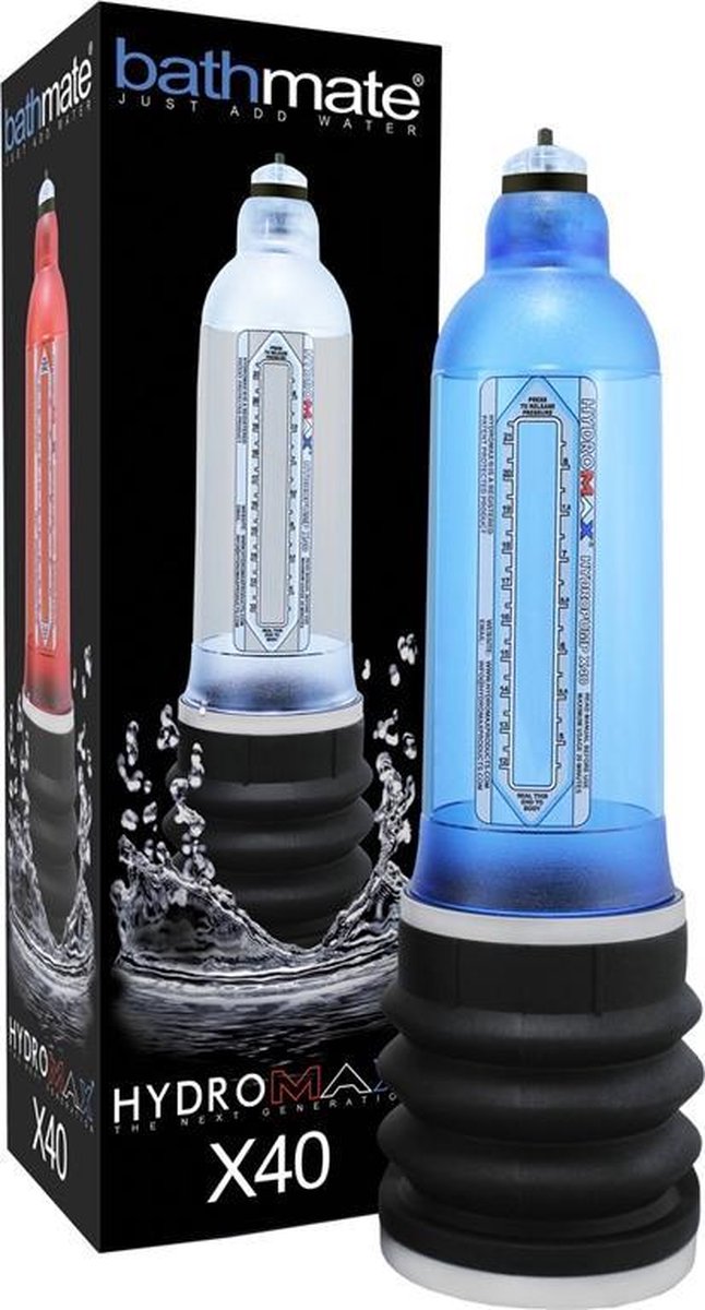 Bathmate - Hydromax X40 - Blauw - Stimulerende middelen