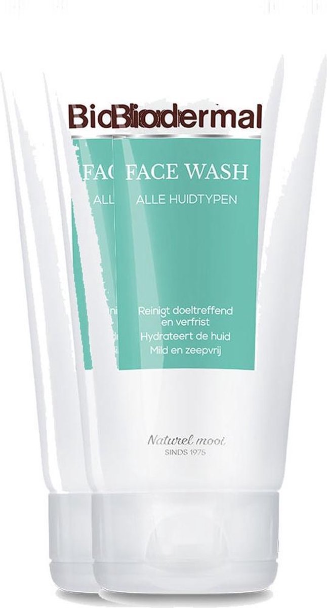 Biodermal Face Wash Gezichtsreiniging Ph Neutraal Voordeelverpakking