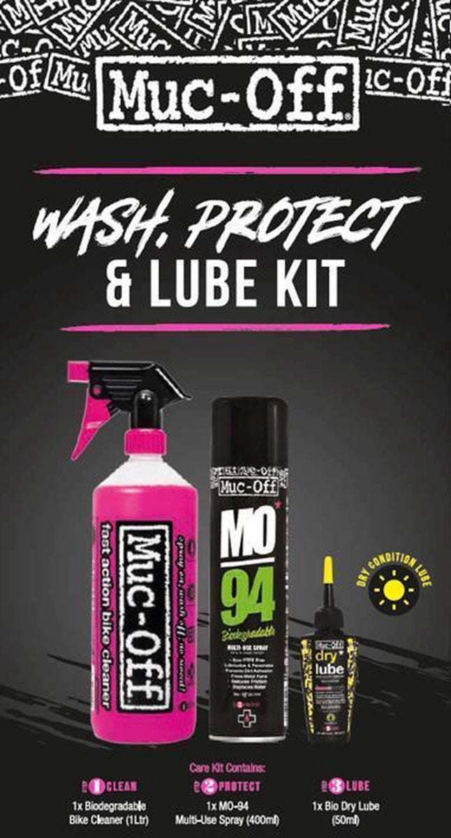 Muc-Off Wash Protect & Lube Kit (Dry Lube Version)