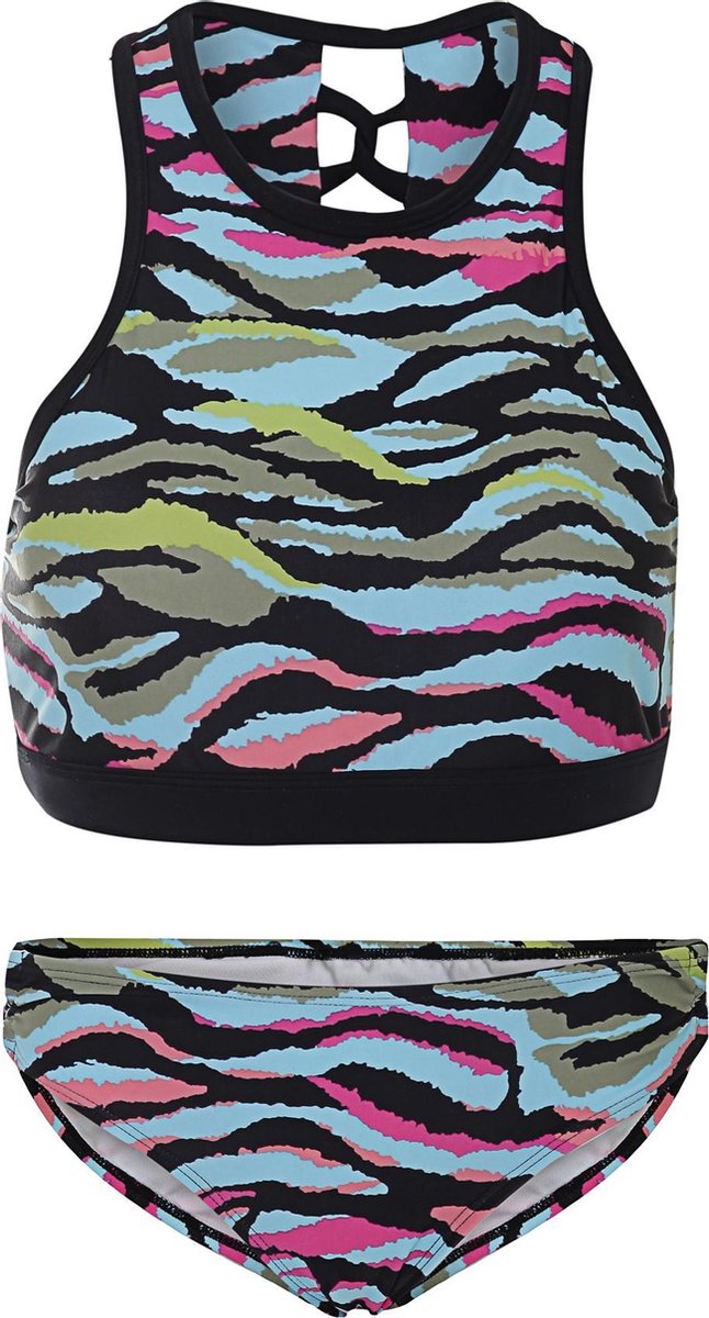 Dames bikini sport met gevlochten detail - Zebra - M