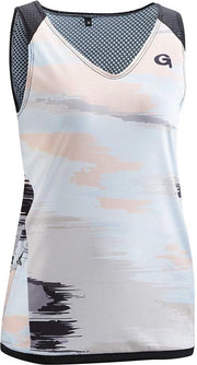 Gonso Fietsshirt Kimberly Dames Polyester Lichtblauw/roze Maat 40