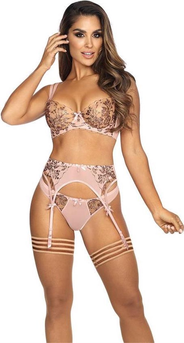 Doorzichtige beha roze met goudCup: 85C