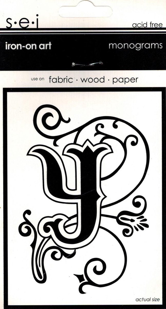 Strijksjabloon Monograms Letter Y