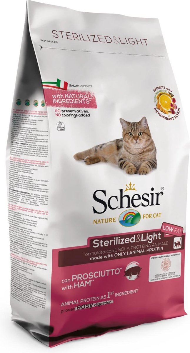 Schesir Sterilized Ham Ham - Kattenvoer - 10 kg