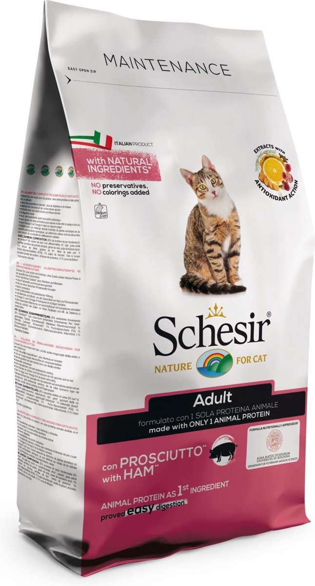 Schesir Adult Ham - Kattenvoer - 1.5 kg