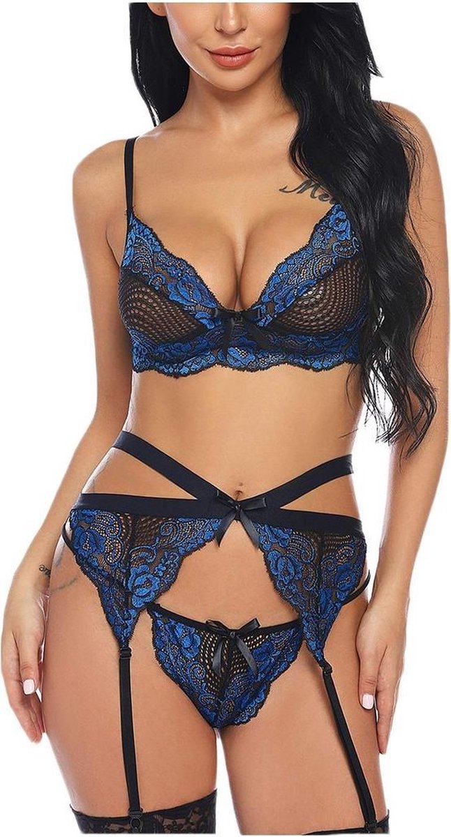 Blauwe Lingerie Set Coretta Blue