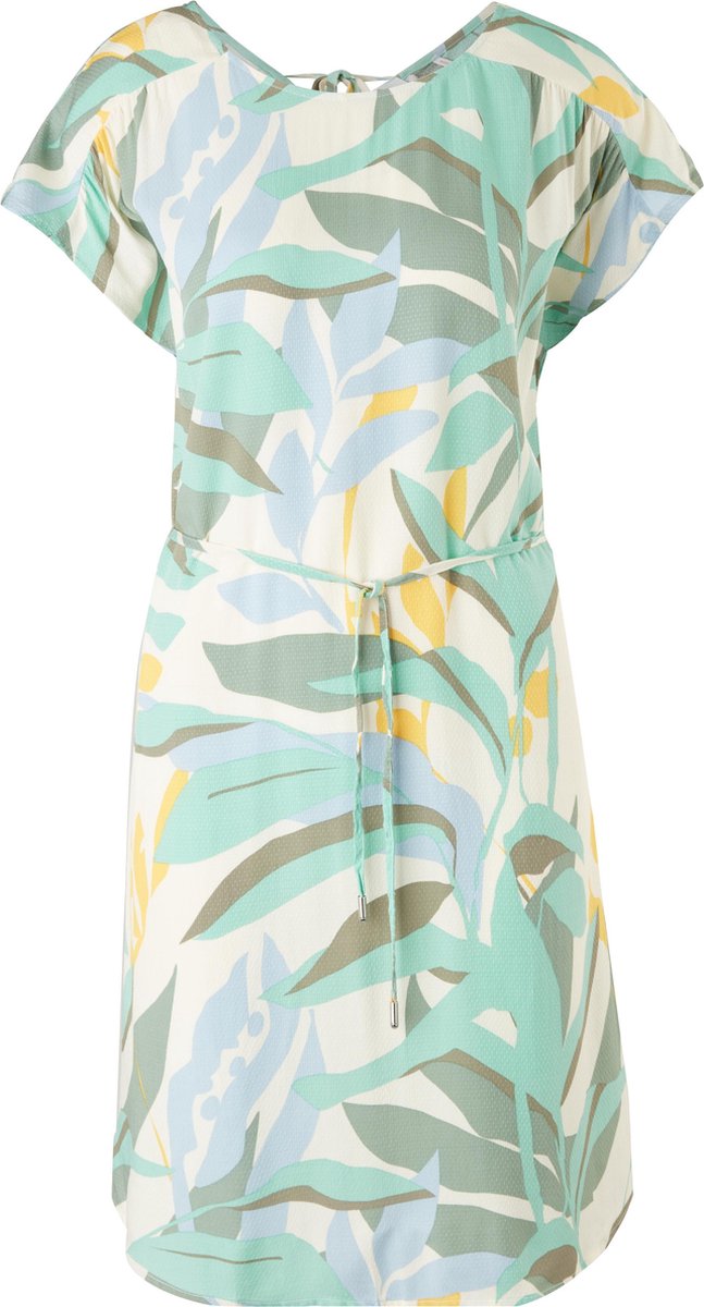 s.Oliver Dames Jurk Kort - 100% Viscose - Groen - Jurken voor vrouwen - Maat L (40)