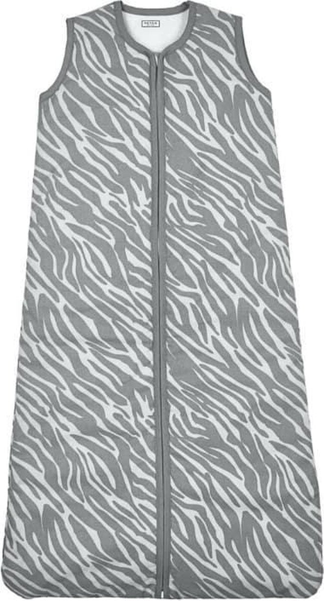 Meyco Zebra babyslaapzak gevoerd - 70 cm - grijs