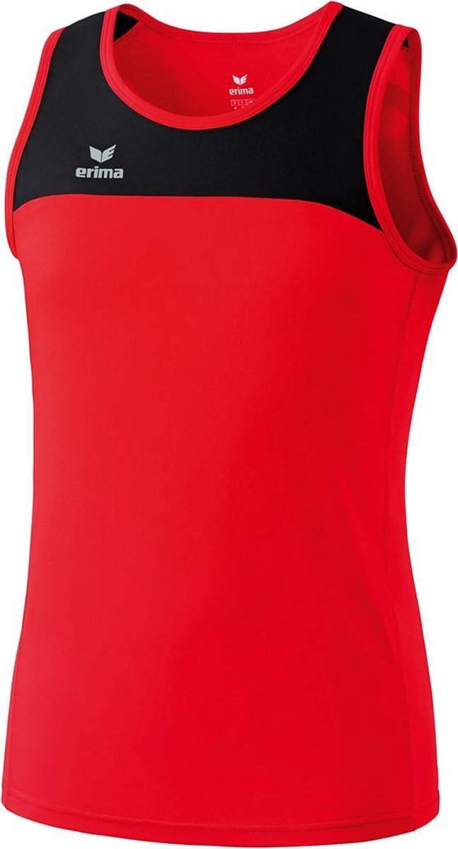 Erima Race Line Running Singlet Kinderen - Rood / Zwart | Maat: 152