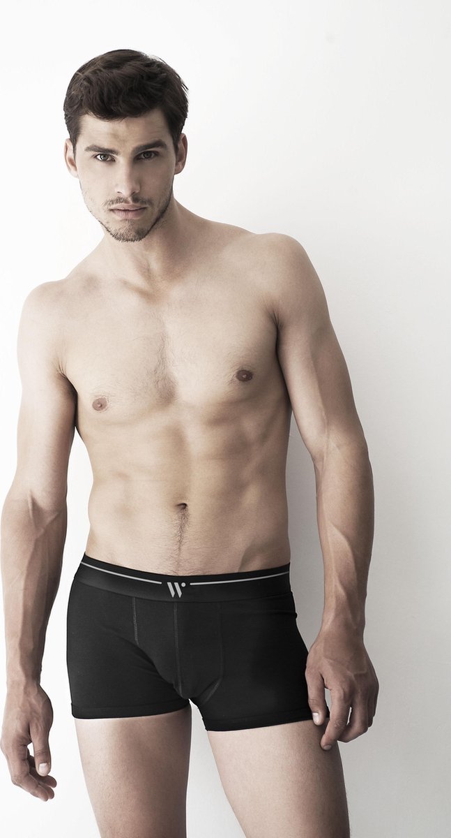 Woody Basic Boxershort Duopack Zwart - 999-1-CLM-Z/199 - Maat M