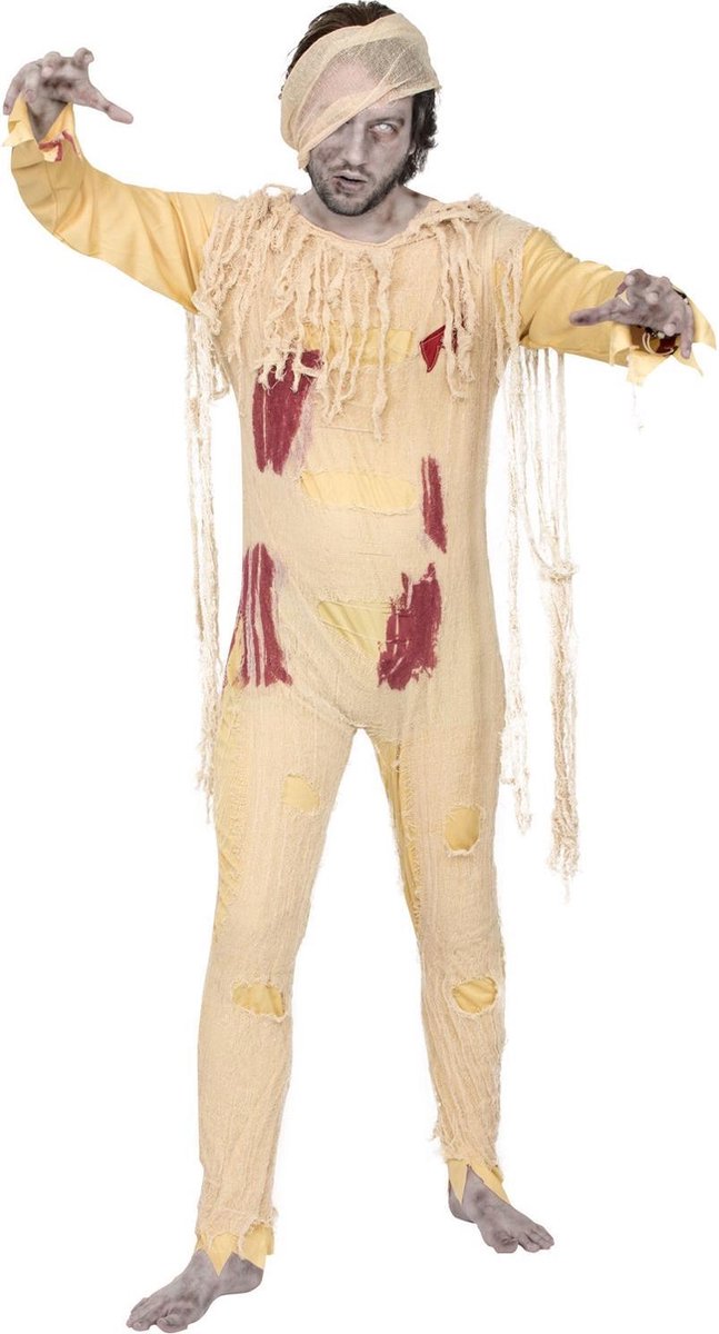 Bloederige mummie kostuum voor volwassenen - Verkleedkleding