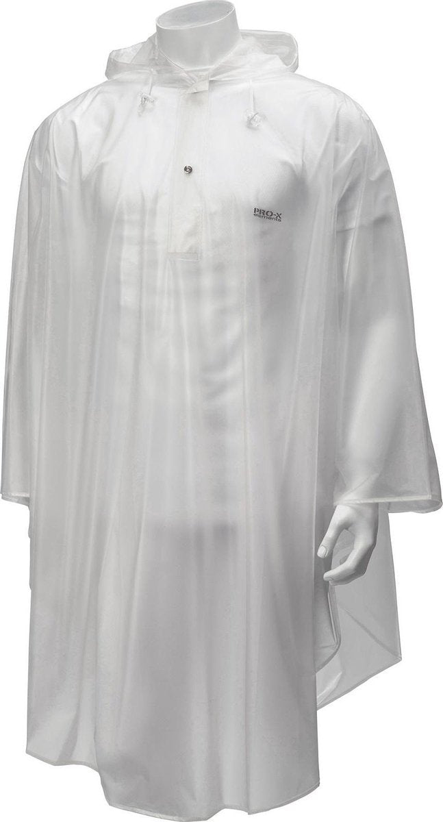 Transparante regencape Dublin van Pro-X Elements XS/S