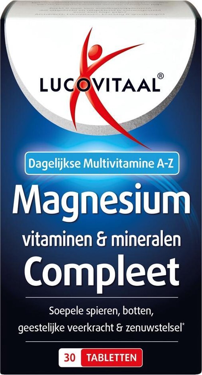 3x Lucovitaal Magnesium Vitamine en Mineralen Compleet 30 tabletten