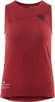 Klättermusen Tanktop Fafne Dames Tencel/merinowol Rood Maat L