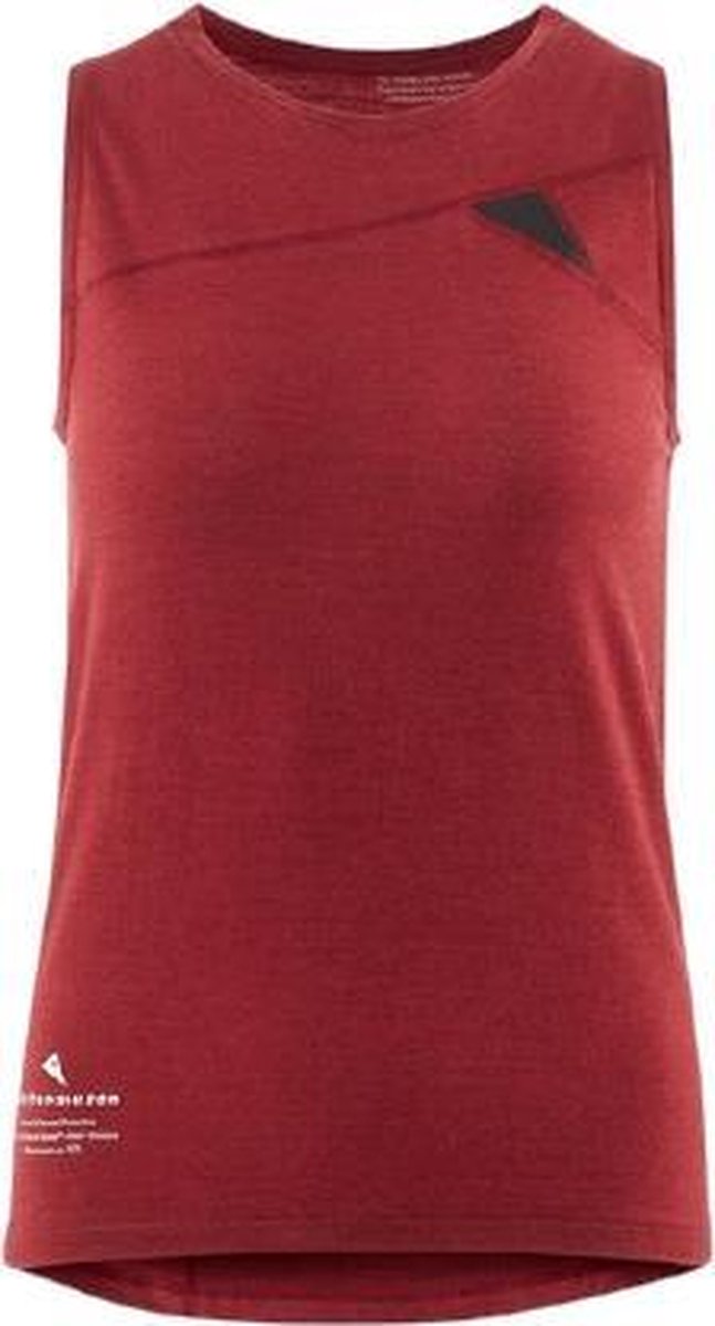 Klättermusen Tanktop Fafne Dames Tencel/merinowol Rood Maat L