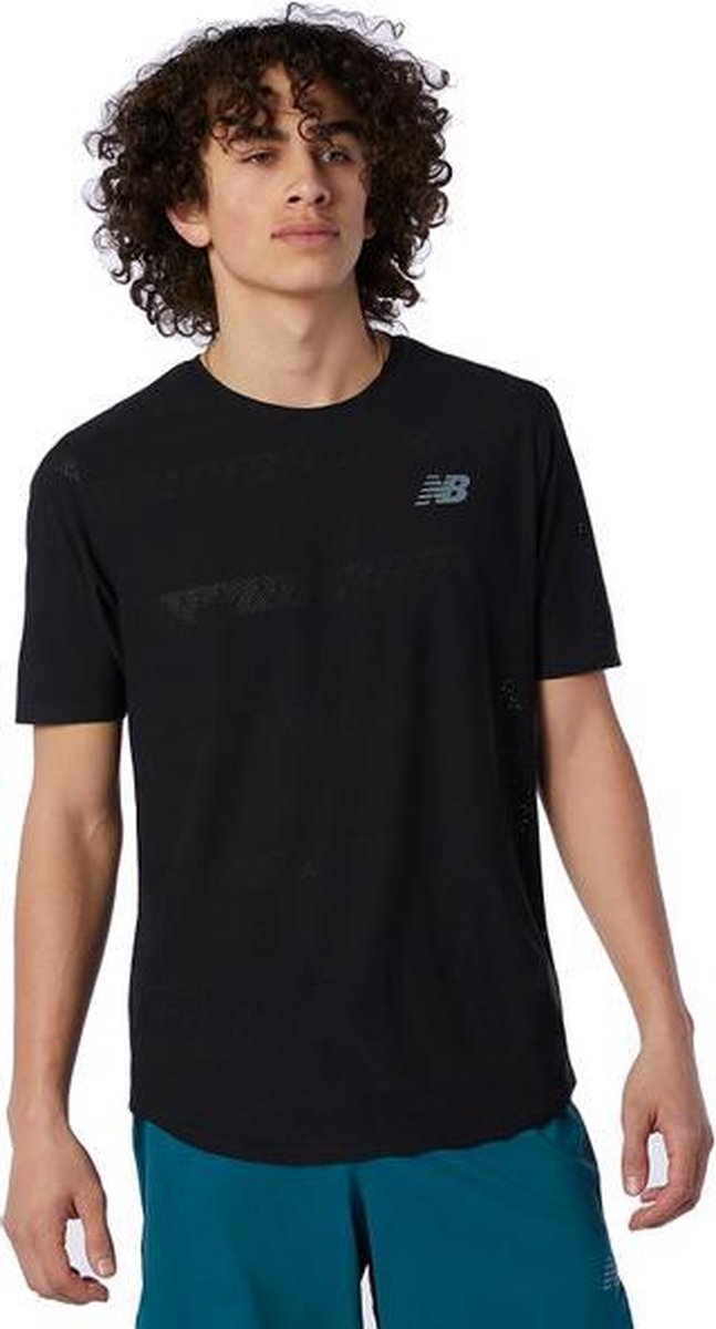 New Balance Q Speed Shirt Heren - zwart - maat M