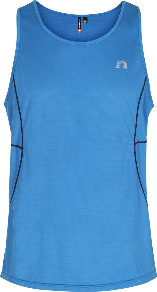 NEWLINE-Sporttop performance-MAN-Base Coolskin Singlet-Blue-Maat-XXS
