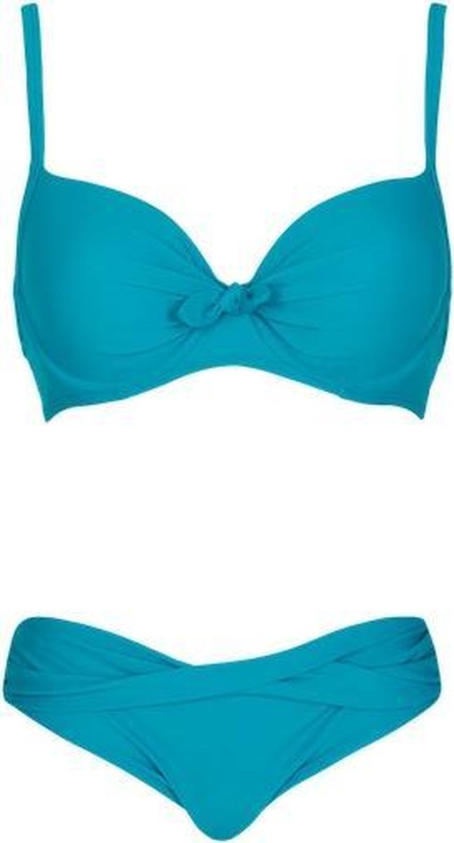 Lingadore ibiza voorgevormde bh en slip - blauw - 36E