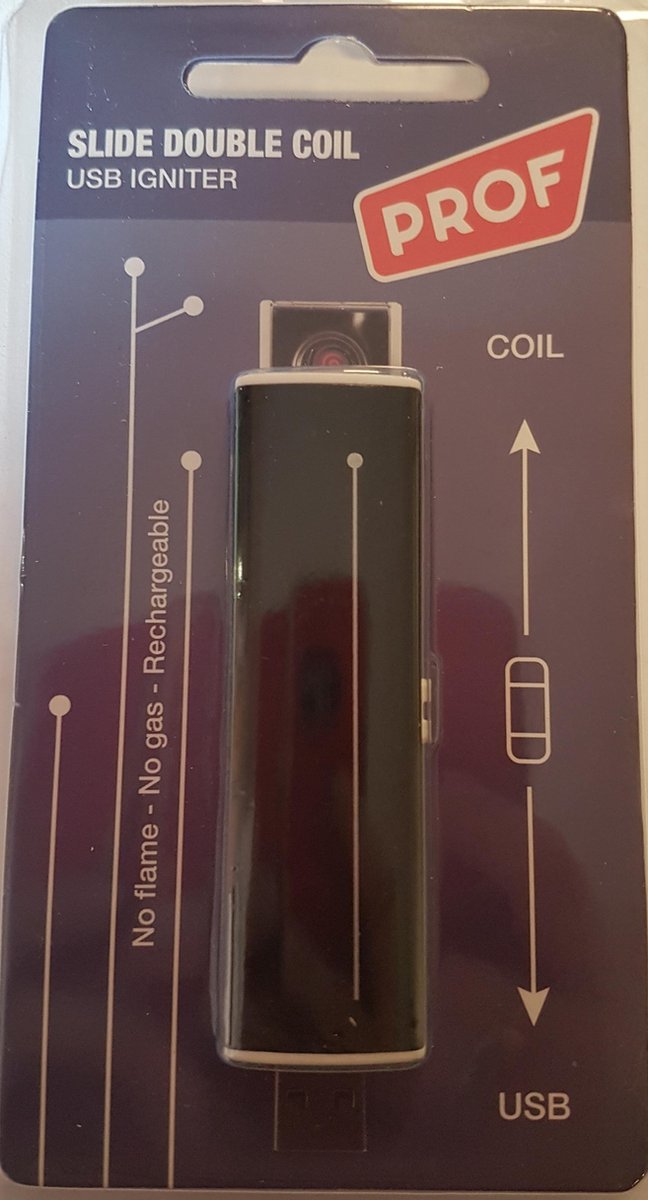usb aansteker zwart