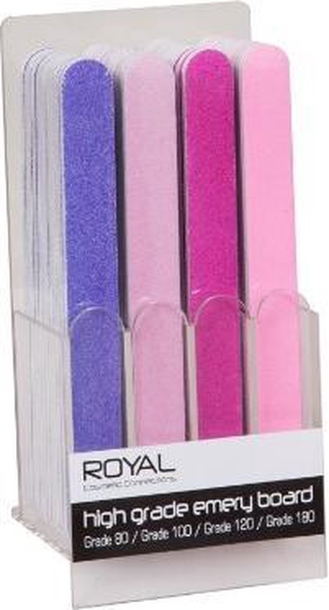 Royal functionality tweezijdige nagelvijl rose of paars.