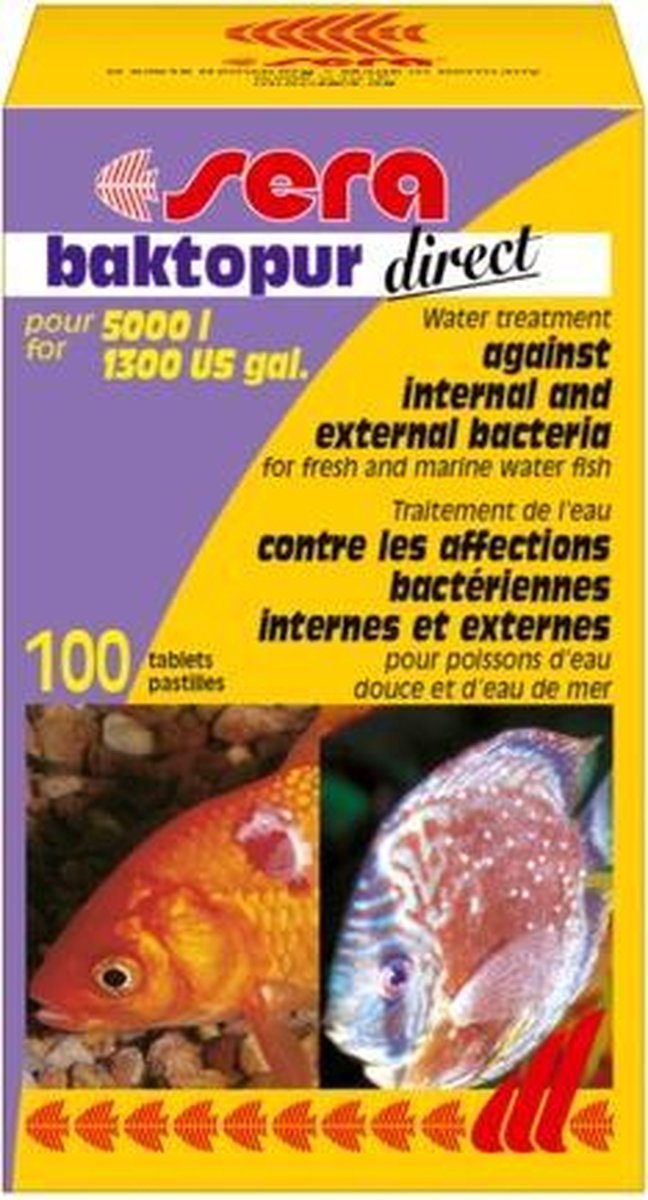Sera baktopur direct - Aantal tabletten: 100 (5000 liter)