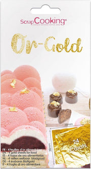 ScrapCooking 24 Karaat Goud Vellen - pk/4