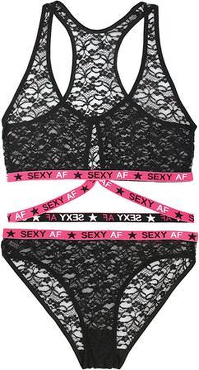 Sexy AF Doorzichtige BH-Set - L/XL