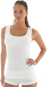 Brubeck Comfort | Dames Ondergoed Hemd Naadloos met Merino wol - Roomwit - XL