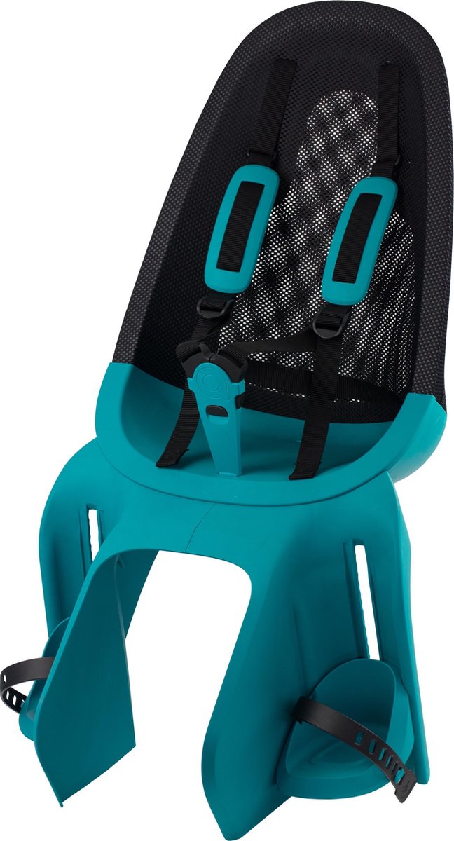 Qibbel Air Fietsstoeltje Achter Bagagedrager bevestiging - Turquoise