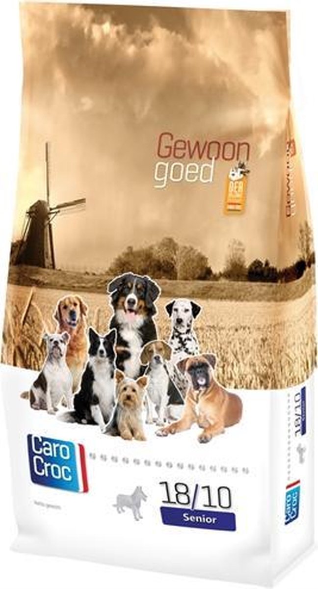 Carocroc senior silver 18/10 - 3 kg - 1 stuks