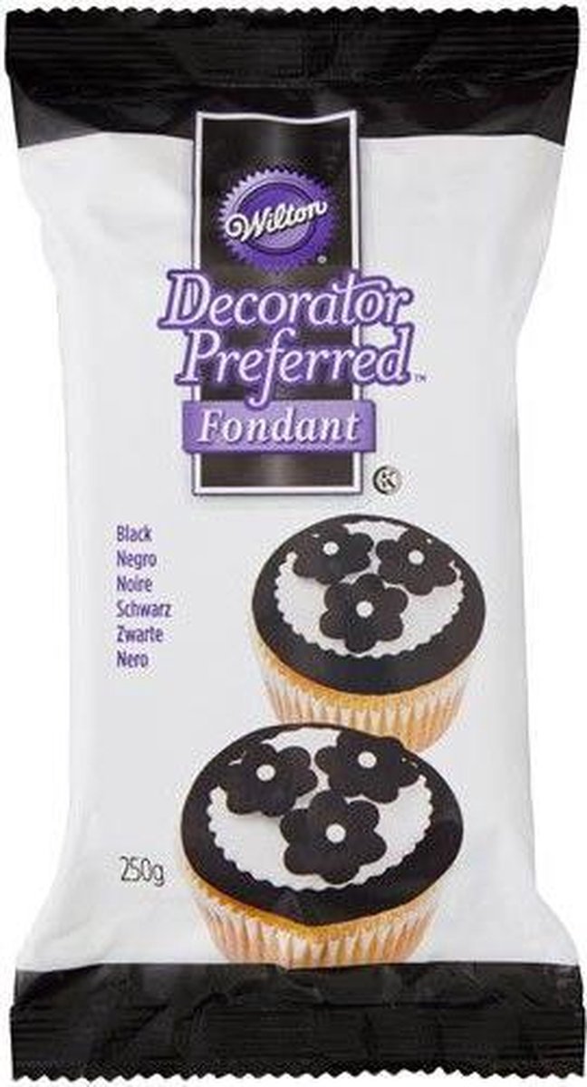 Wilton Decoratie Fondant Zwart 250g