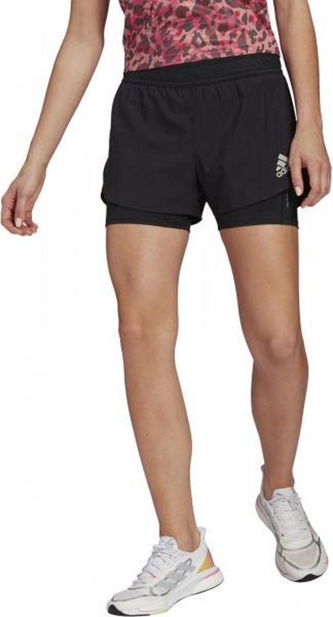 adidas Primeblue Short Dames - zwart - maat XS