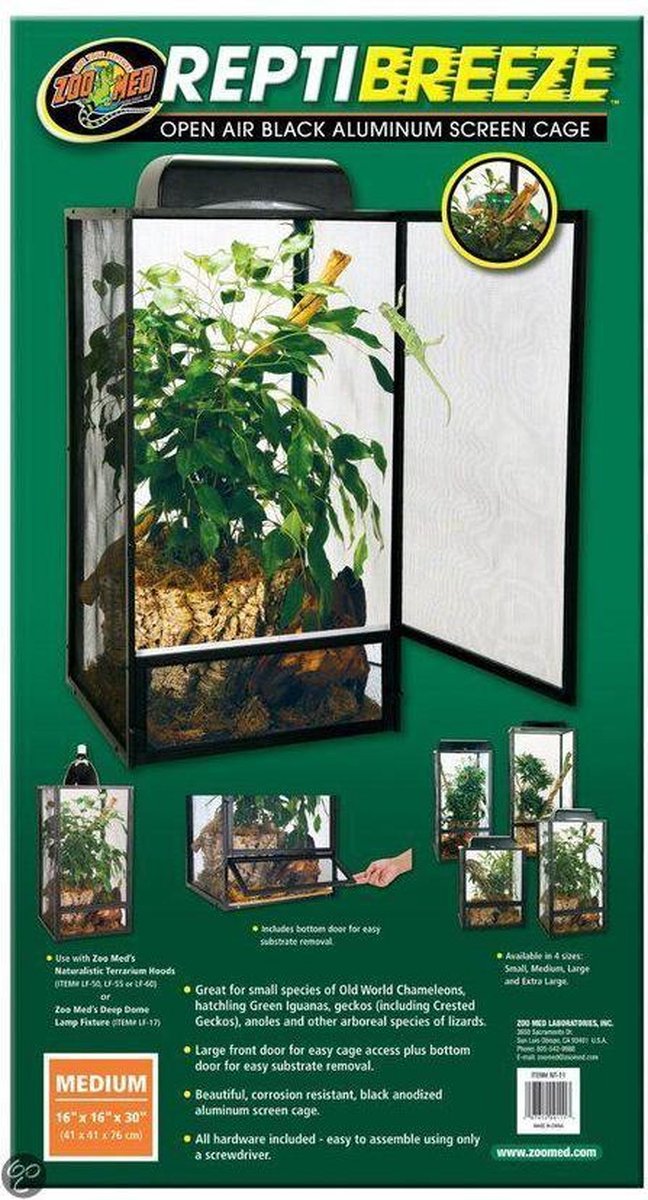 Zoomed Terrarium Reptibreeze 40x40x76cm